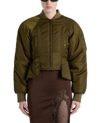 Balmain Nylon Peplum Jacket