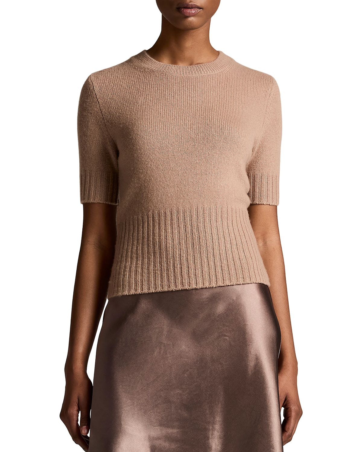 Vince Wool Cashmere Ribbed Sweater