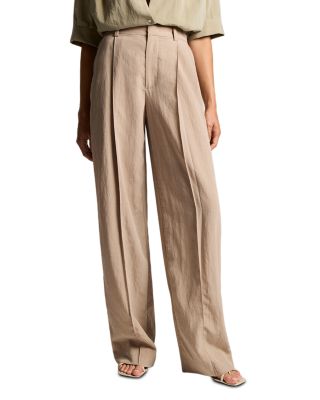 High Waist Pleated Trousers