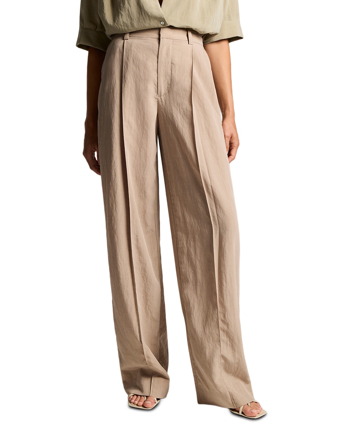High Waist Pleated Trousers