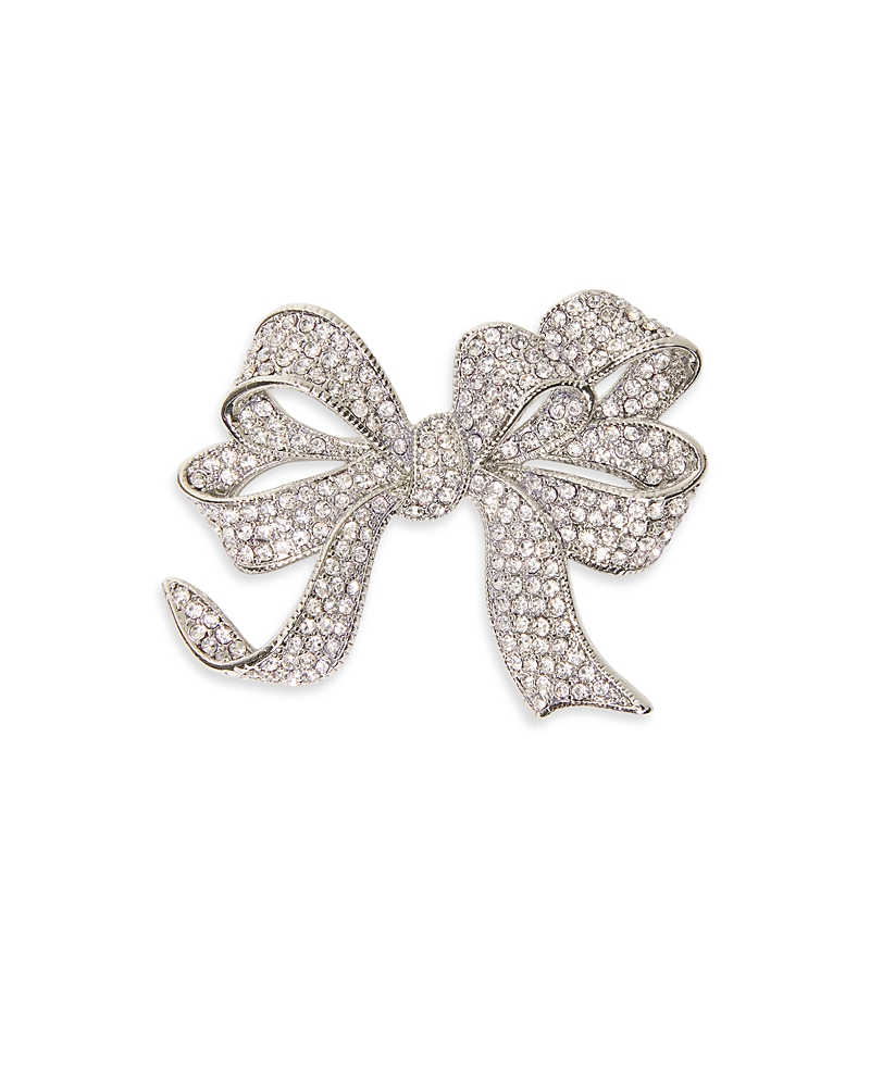 Weekend Max Mara Wkacicala Rhinestone Bow Brooch
