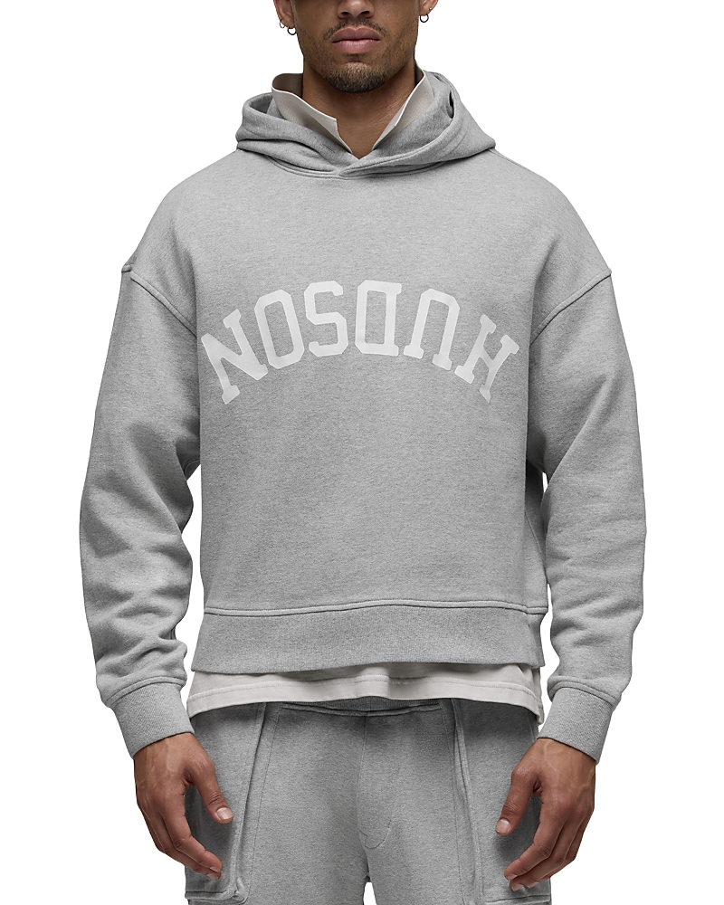 Hudson Upside Down Logo Cotton Blend Hoodie