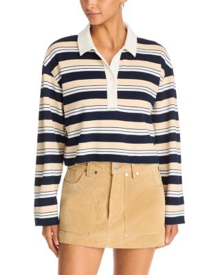 Aqua Striped Polo Shirt - Exclusive