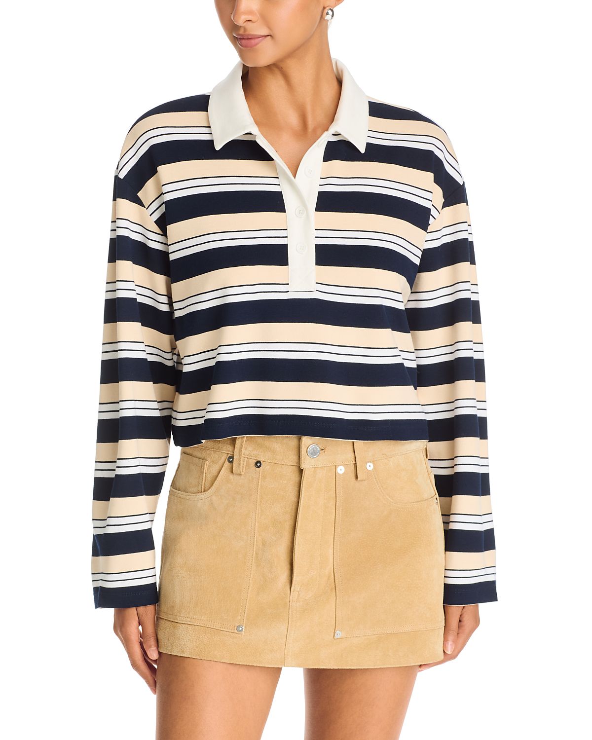 Aqua Striped Polo Shirt - Exclusive