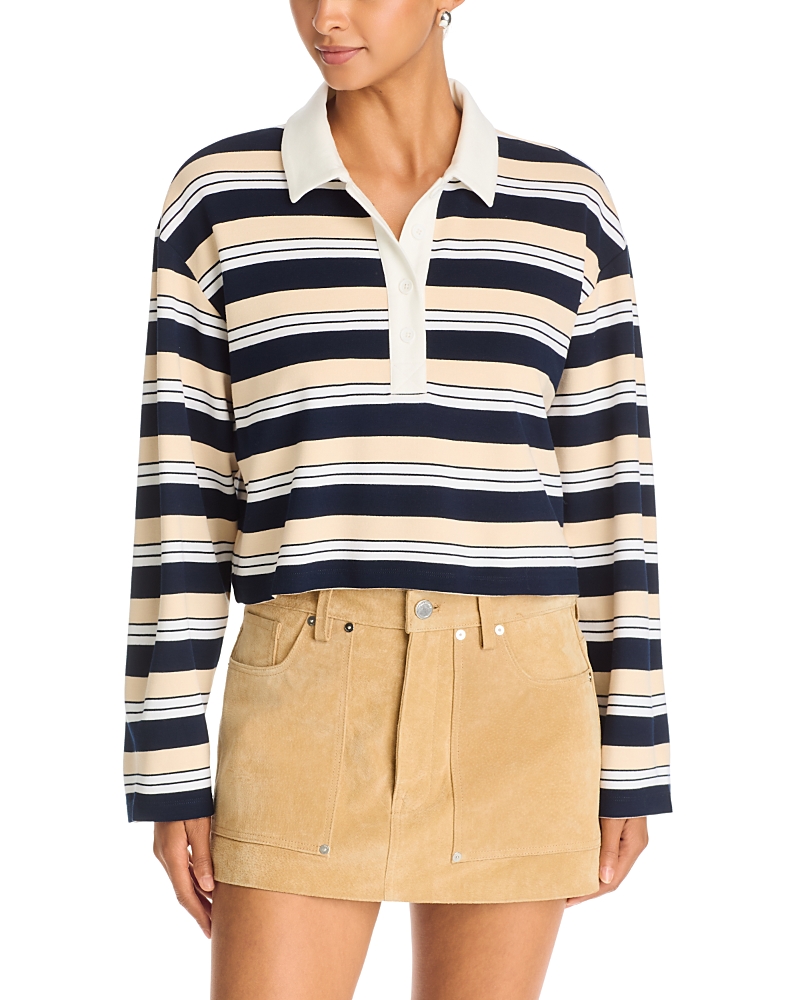 Aqua Striped Polo Shirt - Exclusive