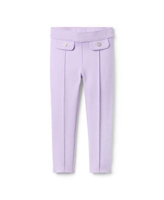 Girls' Seamed Button Ponte Pant - Baby, Little Kid, Big Kid