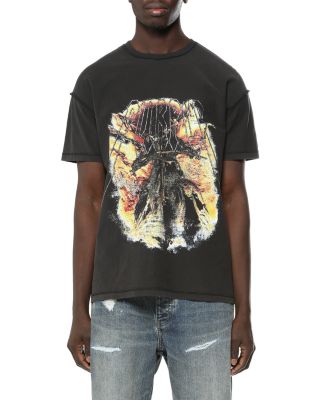 Inside Out Biker Graphic Logo T-Shirt