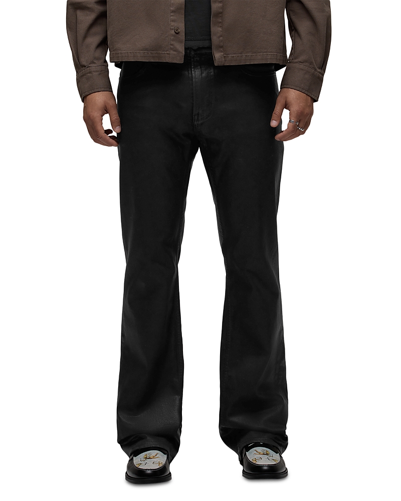 Hudson Walker Kick Flare 34 Jeans in Coated Phantom