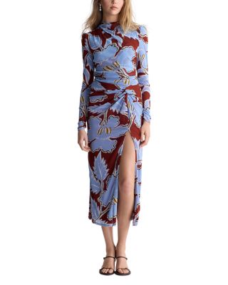 Amadis High Neck Long Sleeve Dress
