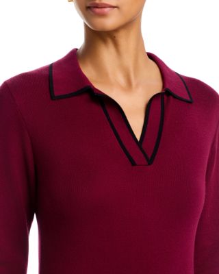 Color Blocked Polo Midi Dress - thumbnail 8