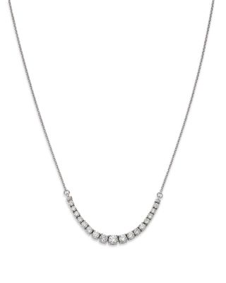 Bloomingdale's Fine Collection Diamond Necklace in 14K White Gold, 1.10TW
