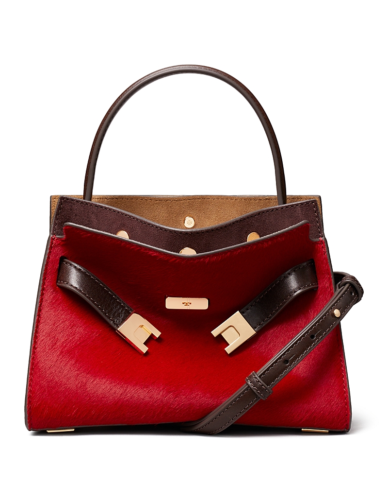 Tory Burch Lee Radziwell Calf Hair Top Handle Crossbody