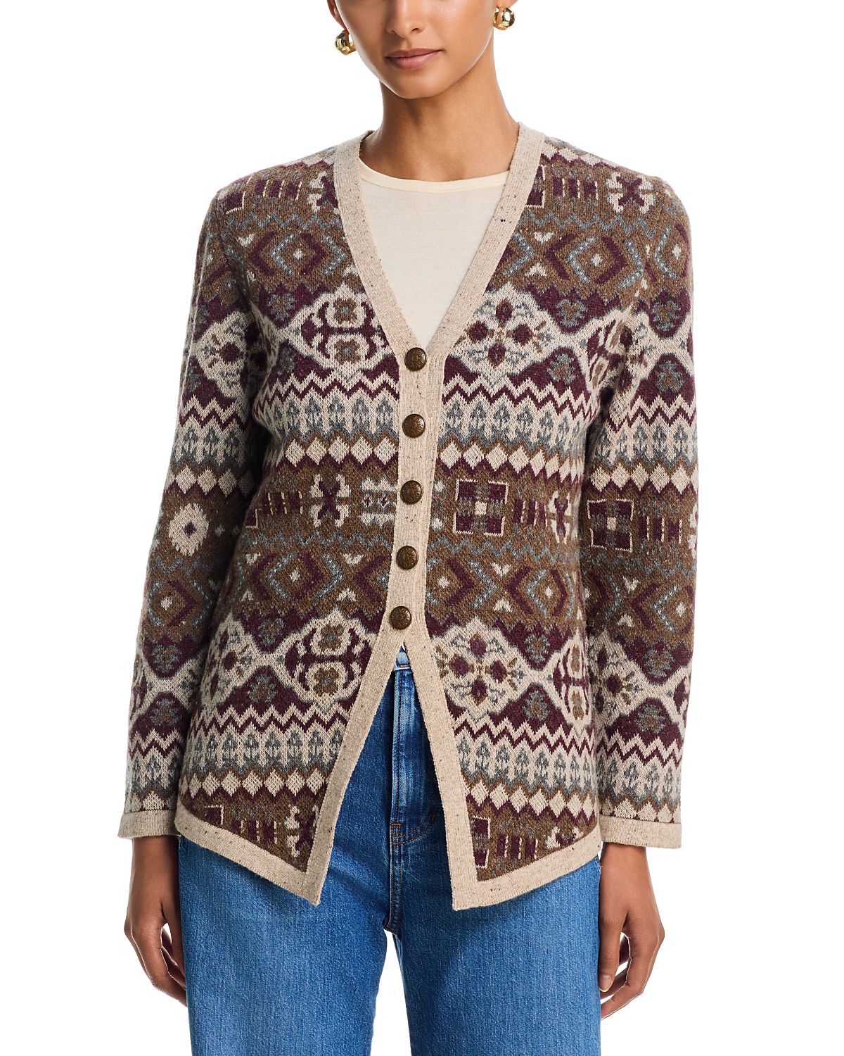 Veronica Beard Chamberly Wool Blend Cardigan
