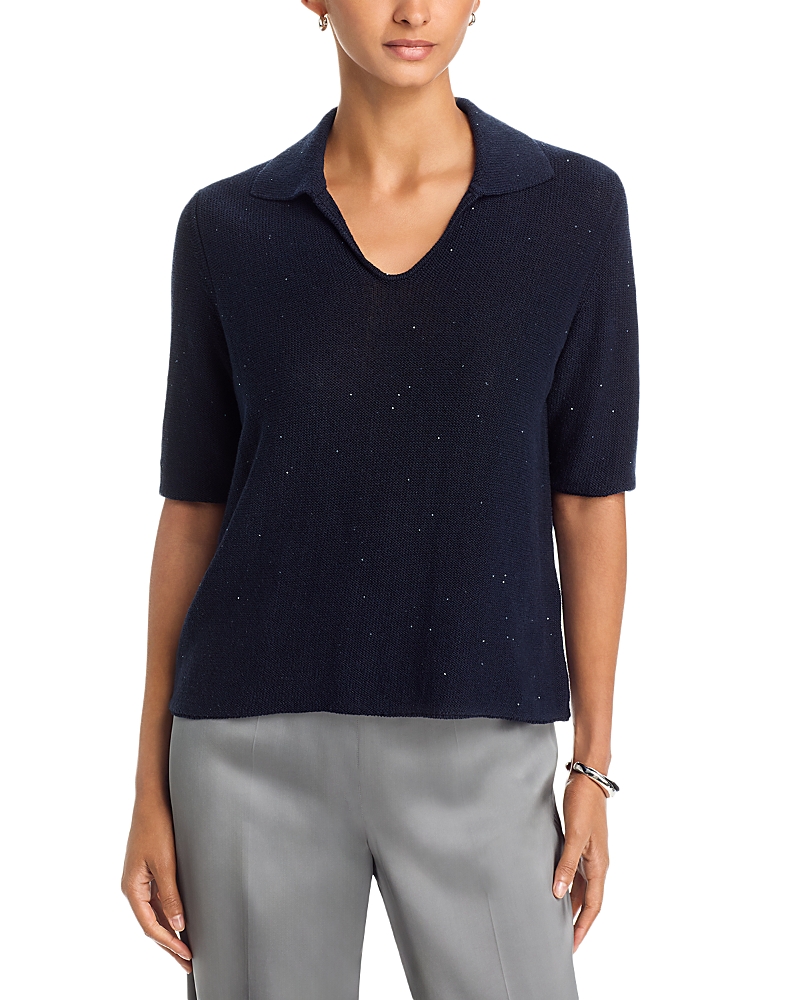 Fabiana Filippi Embellished Johnny Collar Sweater