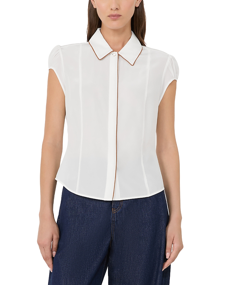 Max Mara Studio Mstskipper Collared Button Up Blouse