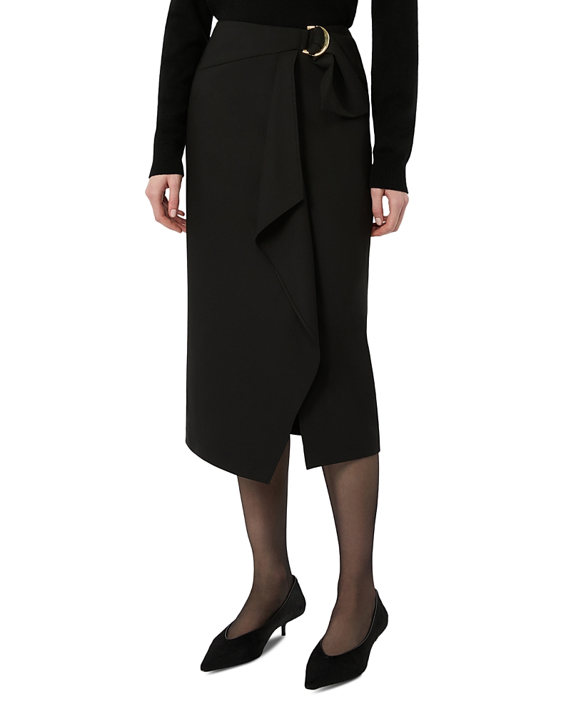 Max Mara Studio Mstfenice Asymmetric Midi Skirt