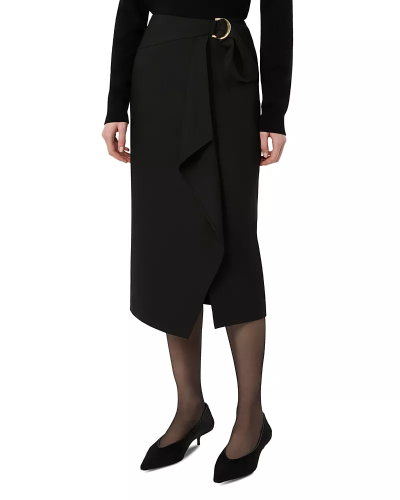 Max Mara Studio Mstfenice Asymmetric Midi Skirt