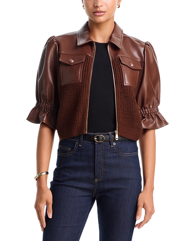 Cinq a Sept Holly Mixed Media Jacket