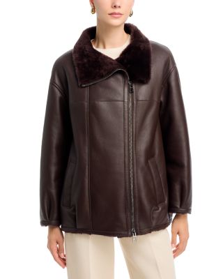 Classic Shearling Zip Front Jacket - thumbnail 3