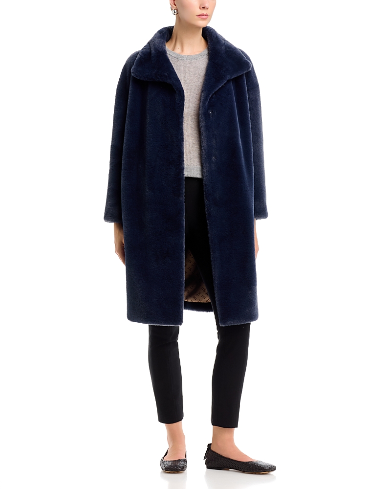 Herno Faux Fur Mid Length Coat