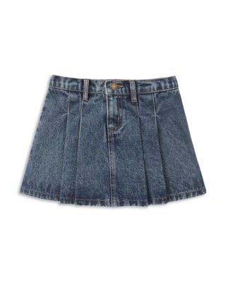 Girls' Pleated Indigo Denim Skirt - Little Kid, Big Kid