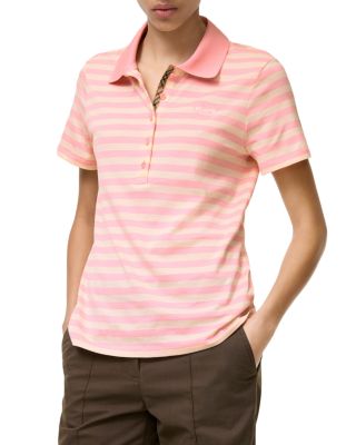 Parisa Stripe Cotton Polo Shirt