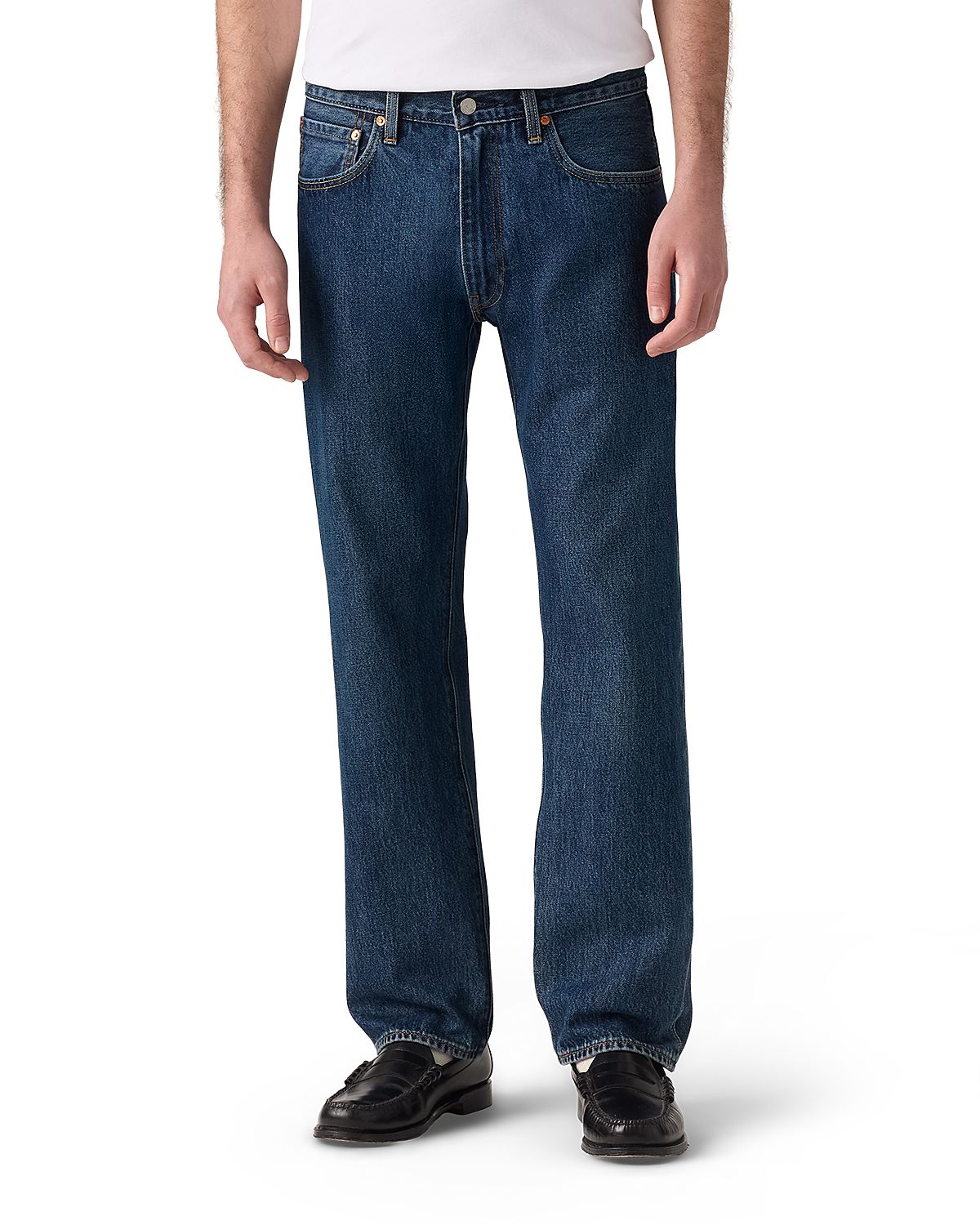 Levi's 555 Relaxed Straight Fit Cotton Jeans