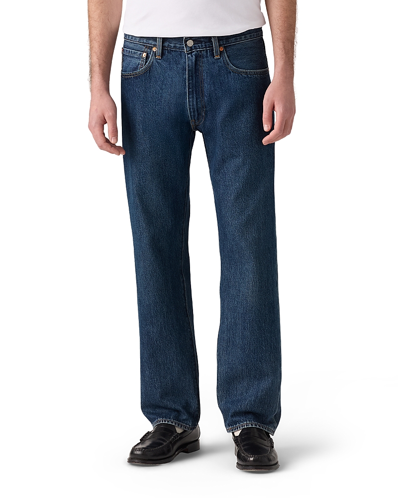 Levi's 555 Relaxed Straight Fit Cotton Jeans in Check The Score