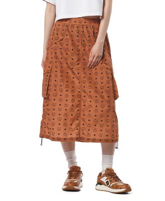  Monogram Print Skirt in Econyl