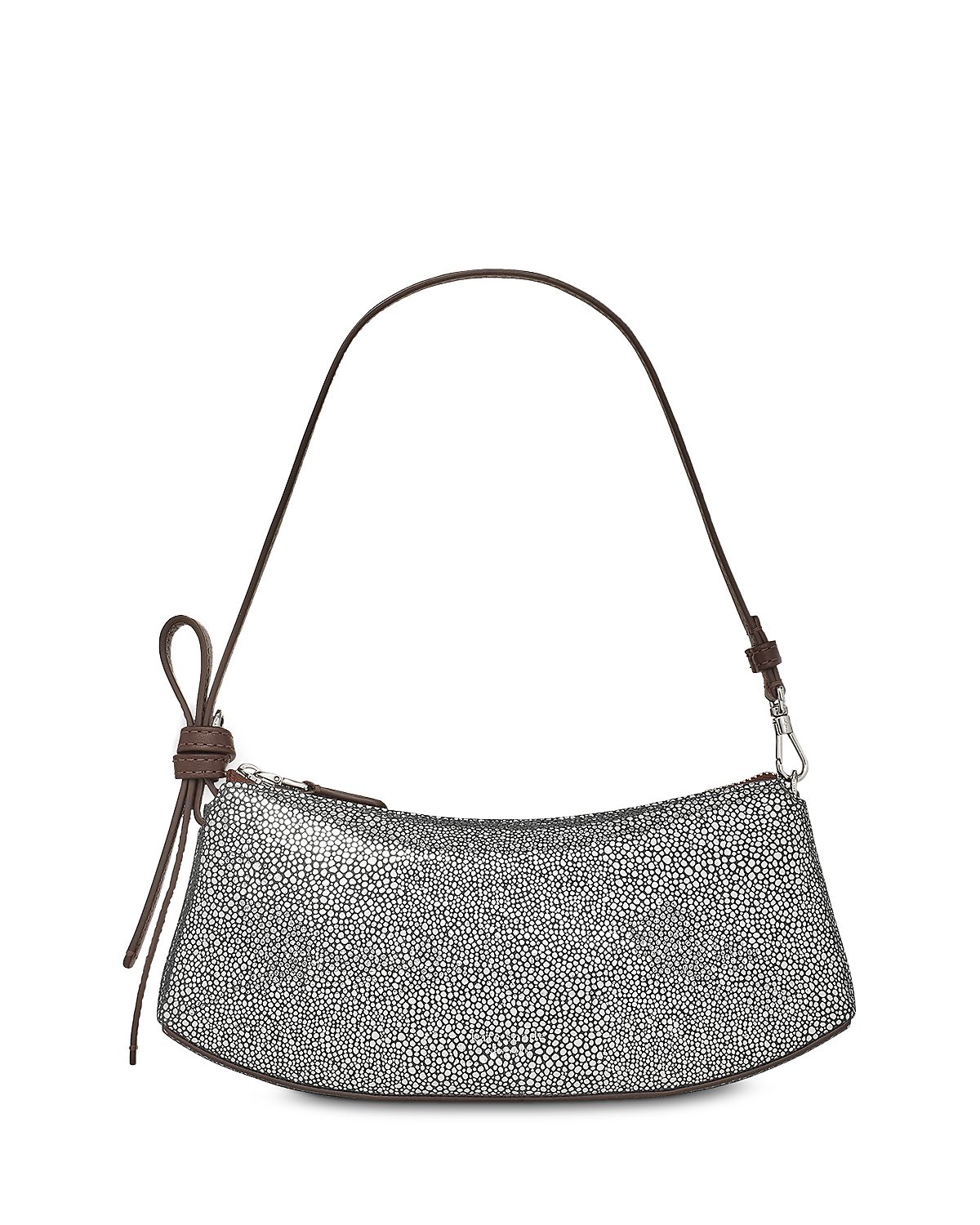 kate spade new york Loop Metallic Dot Suede Pochette Bag