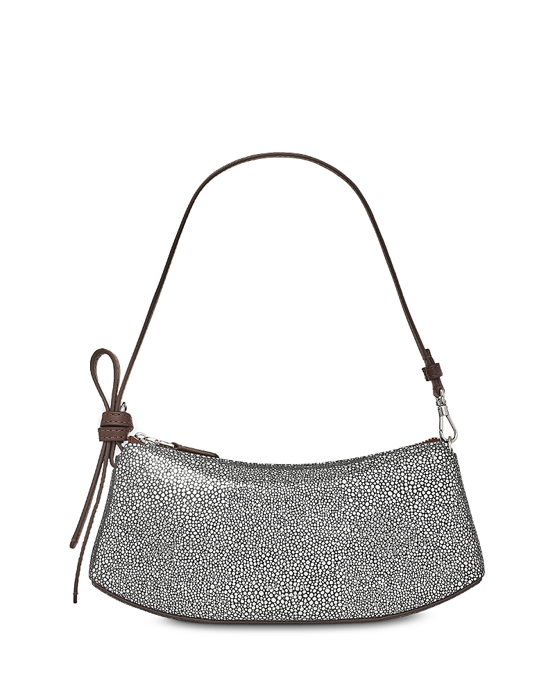 kate spade new york Loop Metallic Dot Suede Pochette Bag