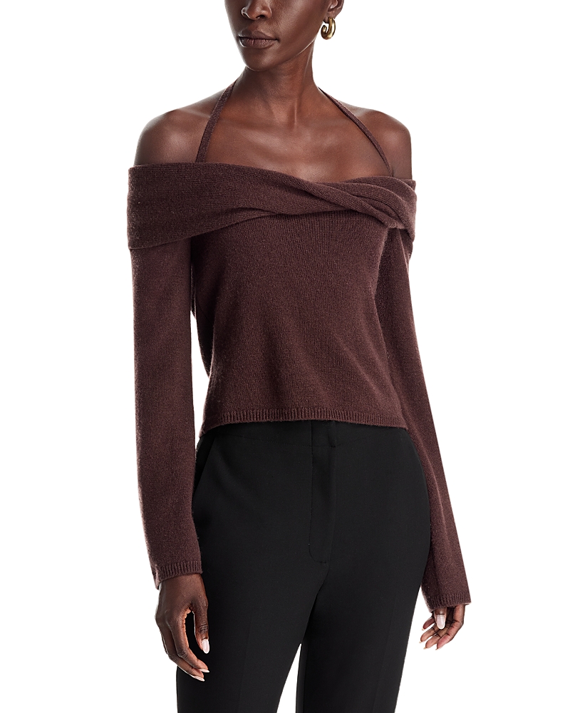 Simkhai Cambria Wool and Cashmere Off-the-Shoulder Top