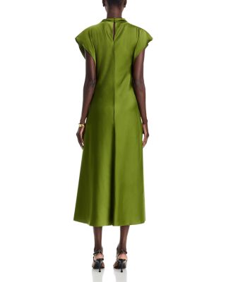 Adrien Mock Neck A Line Dress - thumbnail 4
