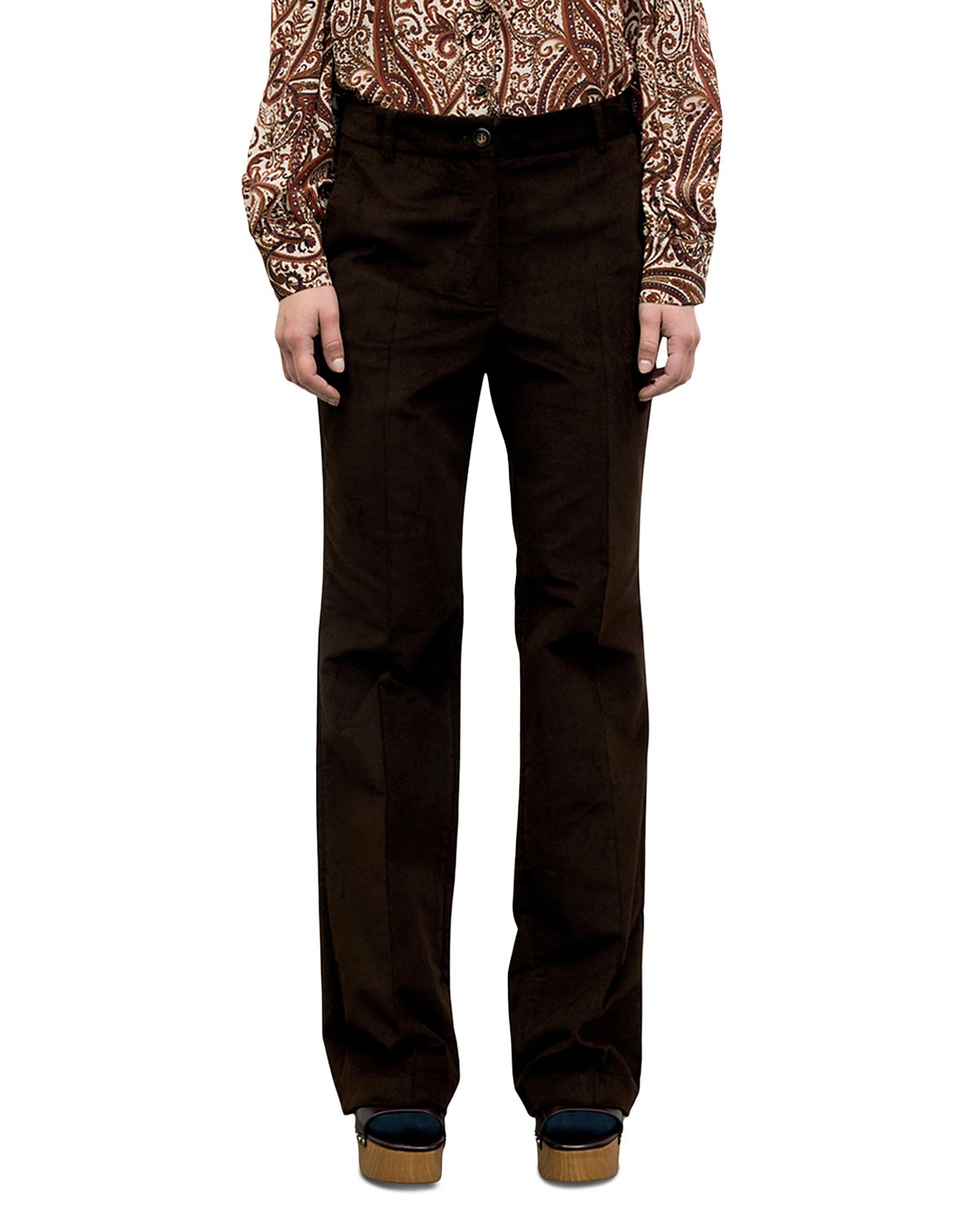 Gerard Darel Maby Cotton Blend Straight Pants