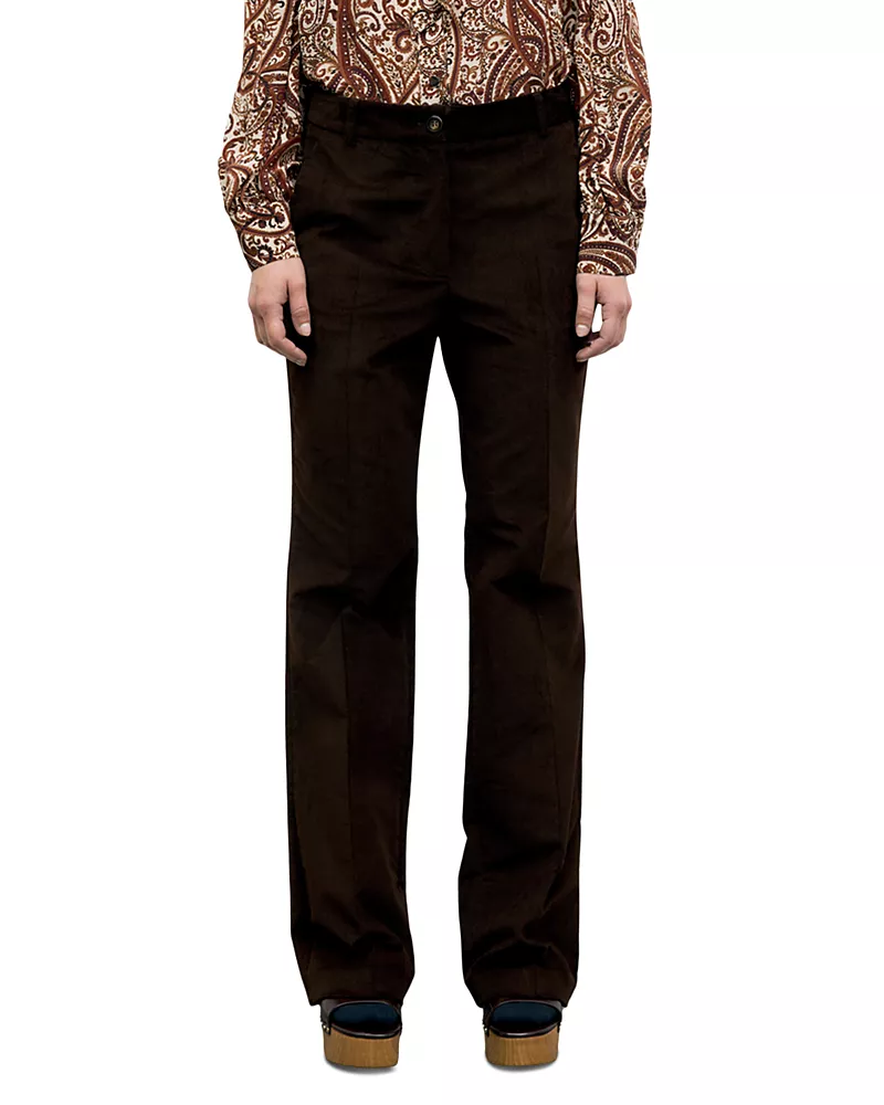 Gerard Darel Maby Cotton Blend Straight Pants