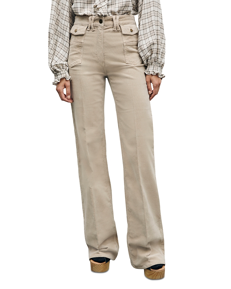 Gerard Darel Anna Corduroy Jeans in Beige