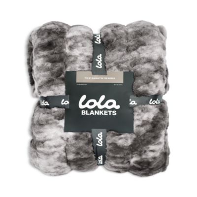 The Lola Original Ruched Faux Fur Blanket