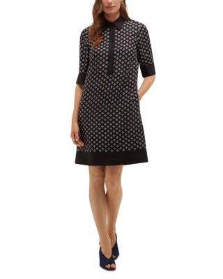 Marciella Printed Elbow Sleeve Shift Dress