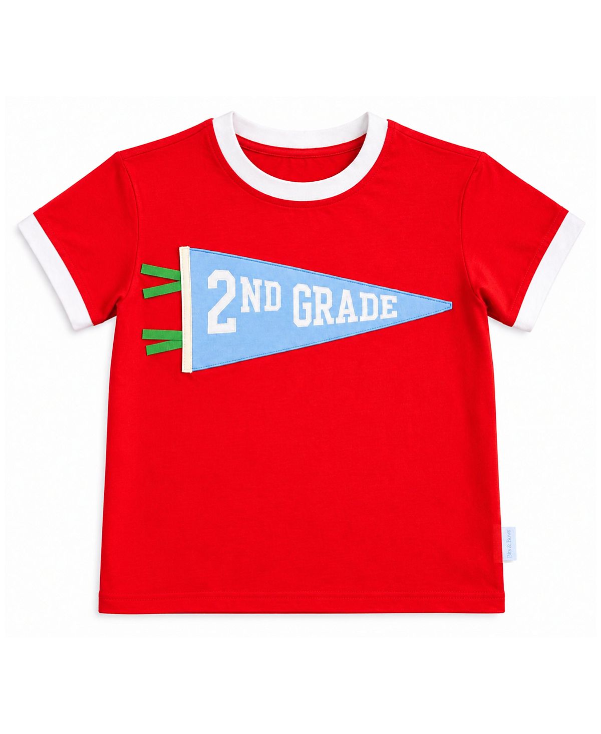 Bits & Bows Unisex 2nd Grade Crewneck Tee - Little Kid, Big Kid