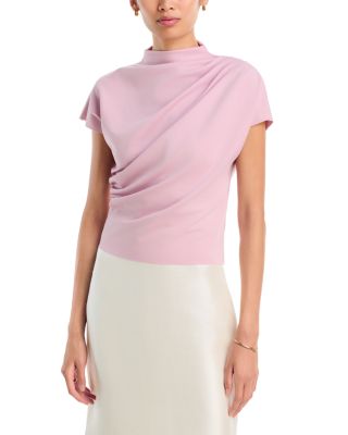 Lennon Mock Neck Drape Top