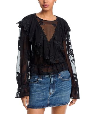 Akari Embroidered Silk Blouse 