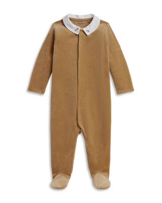 Boys' Embroidered Velour Coverall Footie - Baby