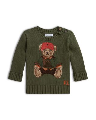 Boys' Polo Bear Cotton Sweater - Baby