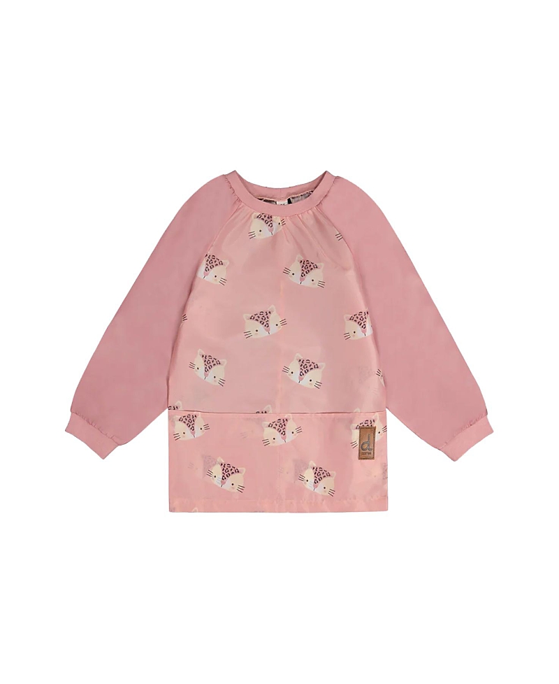Deux par Deux Girls' Leopard Functional School Apron - Little Kid