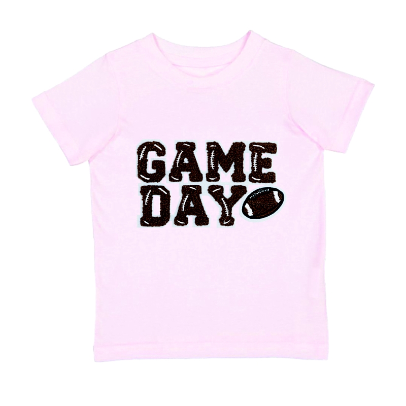 Sweet Wink Girls' Game Day Patch Short Sleeve T-Shirt - Little Kid