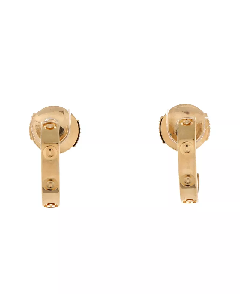 Pre-Owned Cartier Small Love Hoop Earrings 18K Gold
