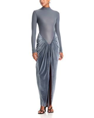 Guernica Draped Mock Neck Bodycon Dress
