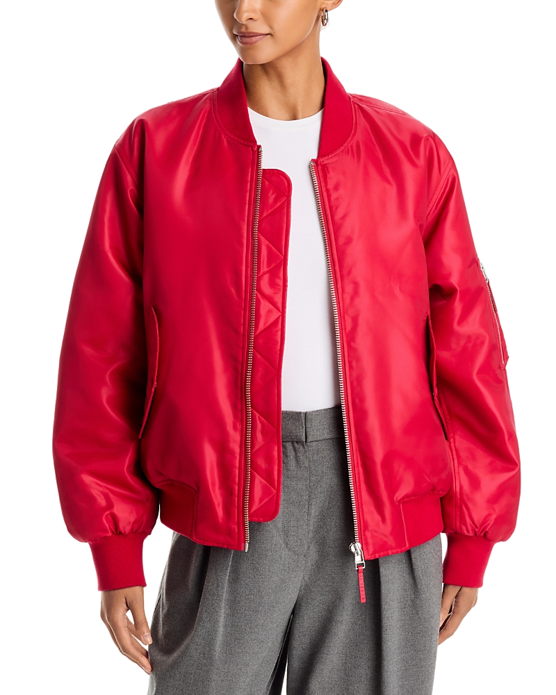 Anine Bing Leon Zip Front Bomber Jacket