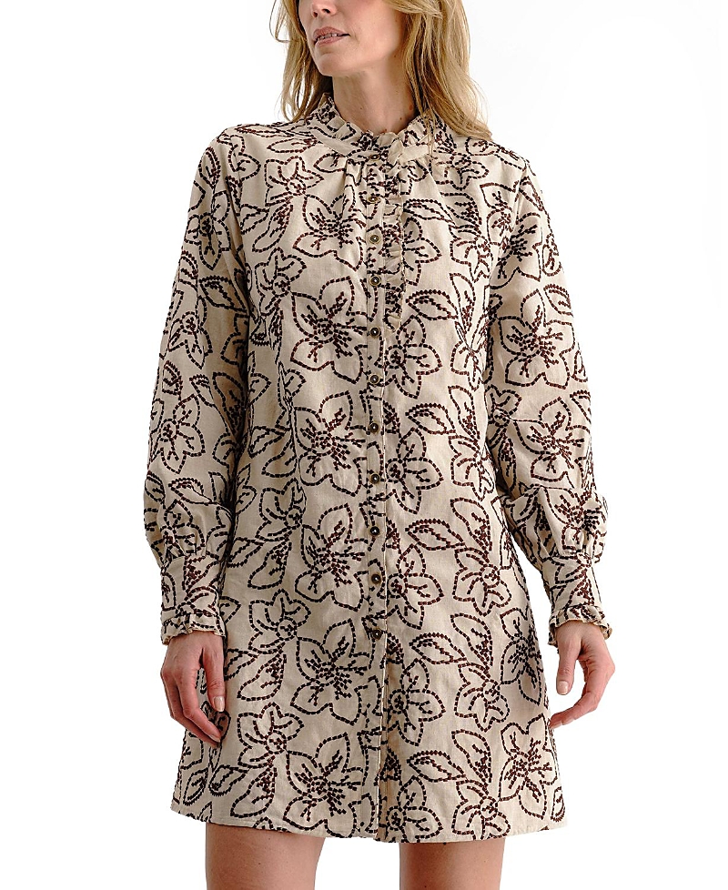 Cartolina Ramona Embroidered Mini Dress