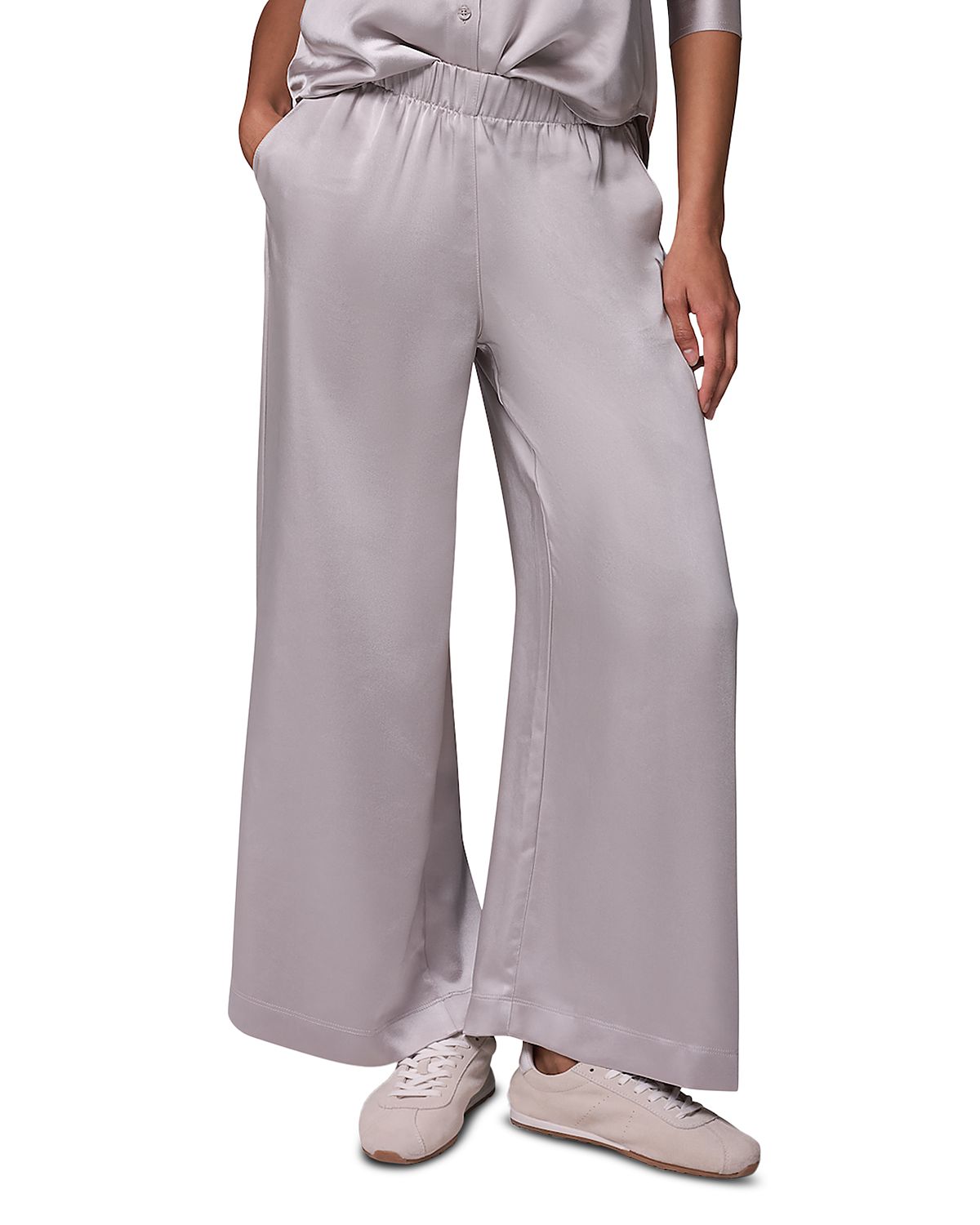 Donna Karan Weekend Satin Wide Leg Pants
